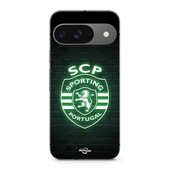 Kåpa - MANIACASE - Google Pixel 9 - Mjuk - Svart - Sporting Portugal Svart