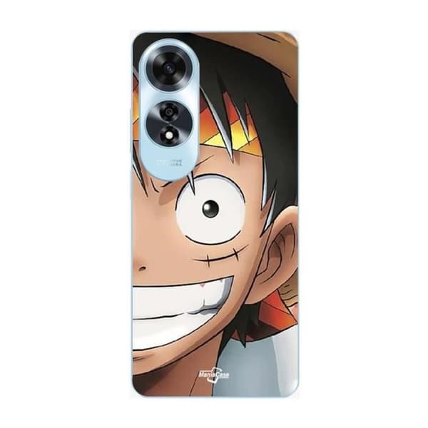 Coque - MANIACASE - Oppo A60 - Monkey D. Luffy - Blød - Hvid