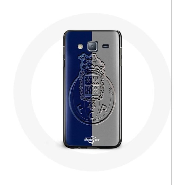 Coque - Maniacase - Samsung Galaxy J3 2016 - Mjuk - Skydd - Porto gond blå och grå Svart