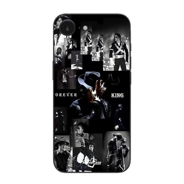Coque Maniacase För Iphone 16E Michael Jackson Forever King Svart