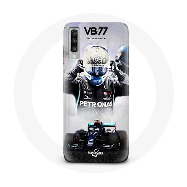Coque för Samsung Galaxy A70 Formel 1 Valtteri Bottas F1-förare Svart
