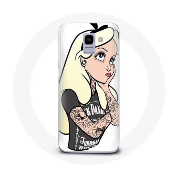 Coque för Samsung Galaxy A6 2018 Alice Tatuering prinsessa