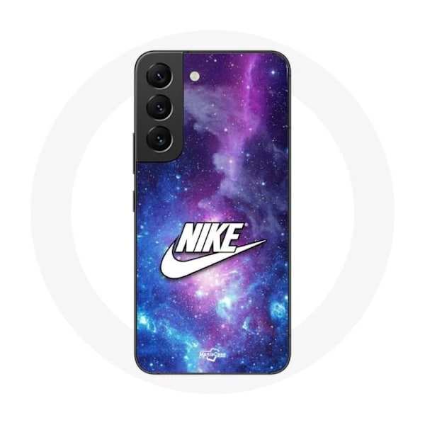 Coque - Nike - Samsung Galaxy S21 FE - Vit Logotyp - Färgglad Rymd - Mjuk Vit, Färgrik Rymd