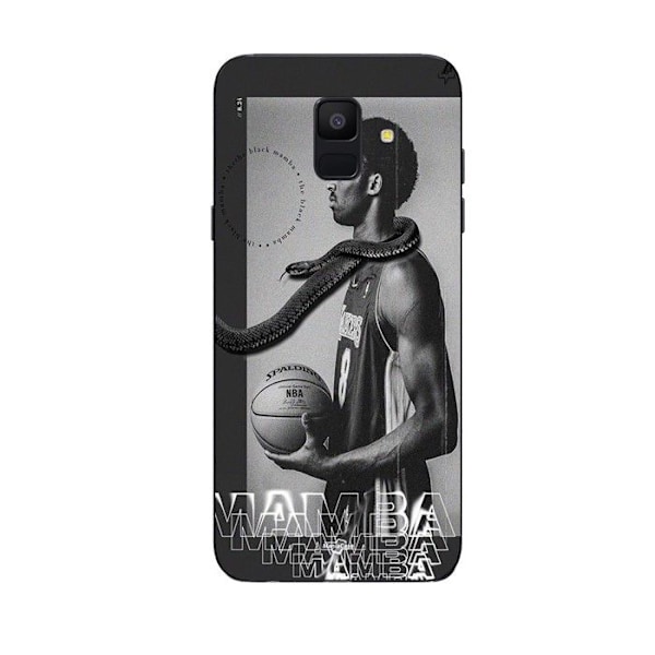 Coque Maniacase för Samsung Galaxy A8 2018 Kobe Bryant NBA black mamba mentality svart