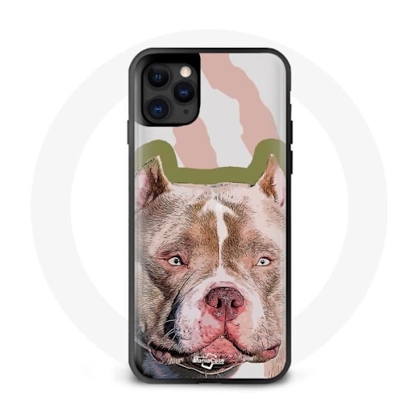 Coque iPhone 12 Pro Max Pitbullterrier brun