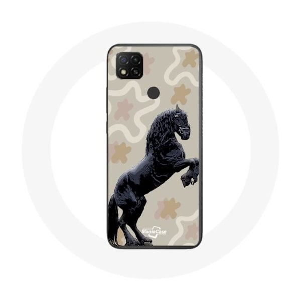 Coque - Xiaomi - Redmi 9C - Mjuk - Svart - Hästras Svart