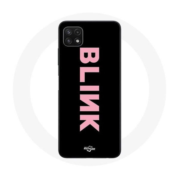 Coque för Samsung Galaxy A22 5G Blink Fandom Blackpink Logotyp Rosafond Svart