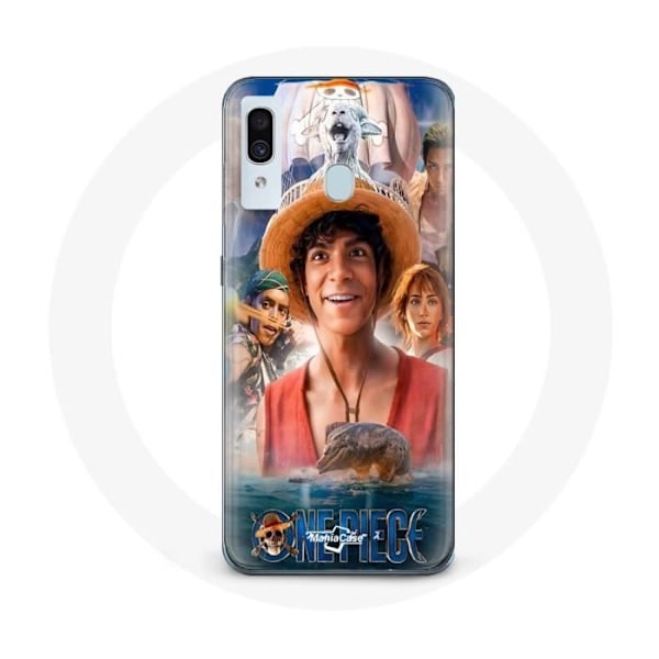 Coque - Maniacase - Samsung Galaxy A40 - One Piece Luffy - Mjuk - Svart