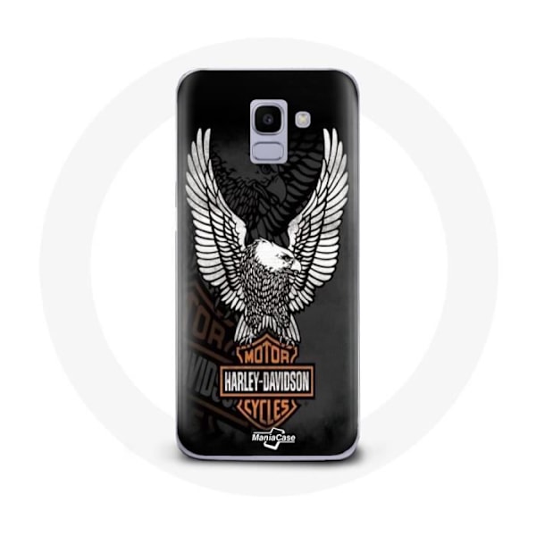 Coque för Samsung Galaxy J6 2018 Harley Davidson örn logotyp