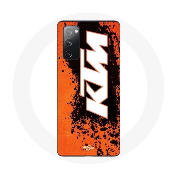 Coque för Samsung Galaxy S20 FE KTM-logotyp vit bakgrund orange