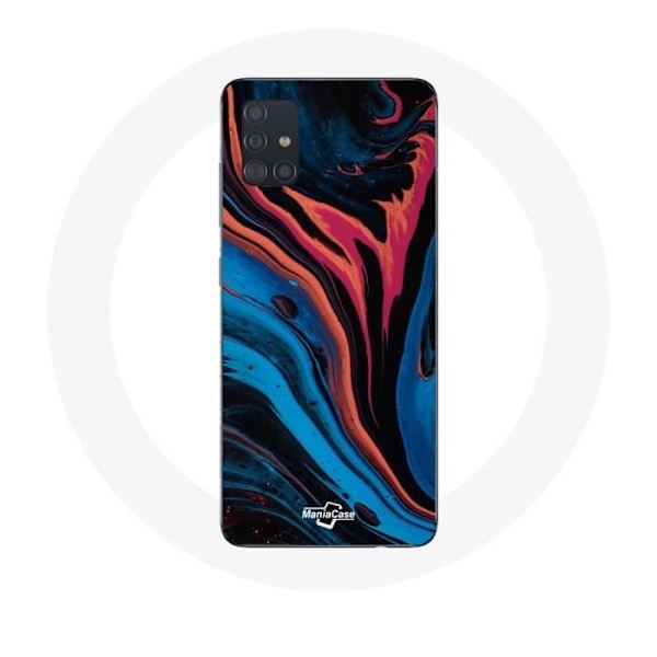 Fodral för Samsung Galaxy A51 5G Abstract textur blå svart röd