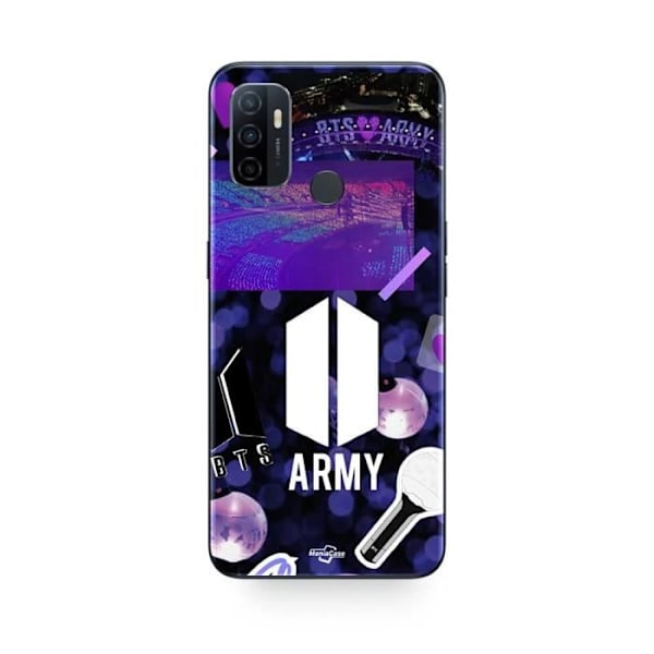 Coque - BTS - Oppo A32 - Souple - Svart - BTS Armélogga