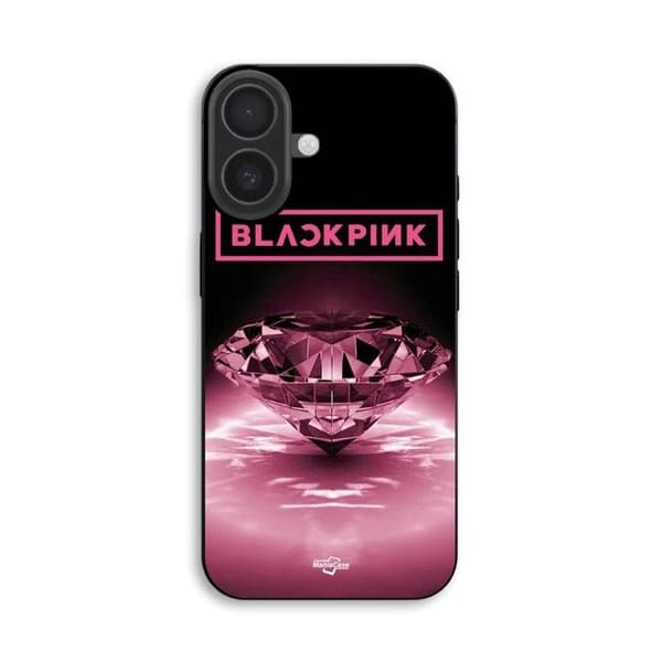iPhone 18 Coque blackpink musta ja vaaleanpunainen Maniacase Svart