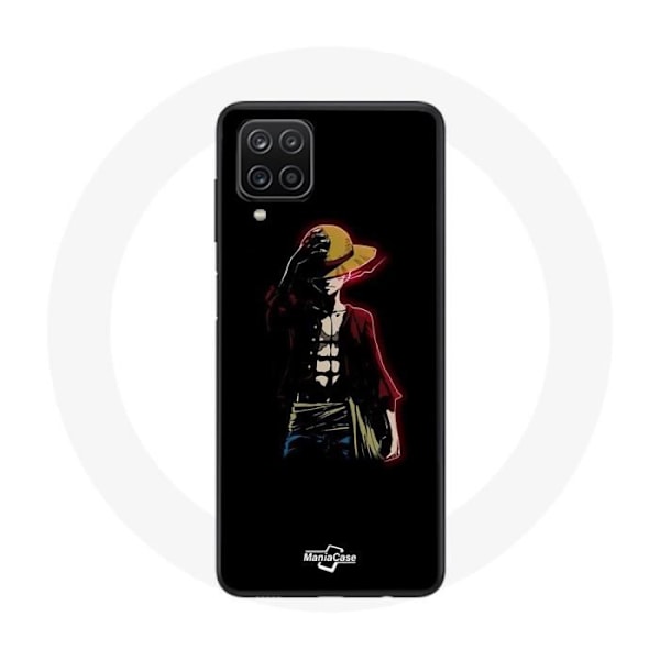 Coque - Maniacase - Samsung Galaxy A42 5G - One Piece Manga Anime Luffy - Svart - Flexibel svart