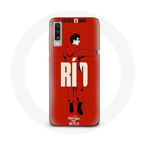 Coque för Samsung Galaxy A70 La casa de papel Rio mönster