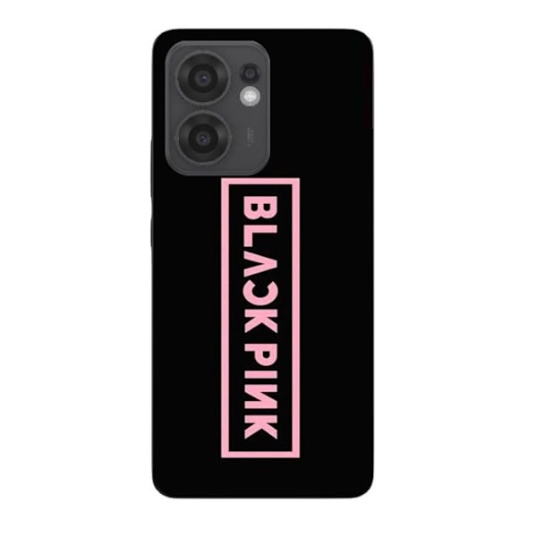 Coque Maniacase Pour Oppo Reno 13F Blackpink VIP Biljetter Blackpink logotyp Framsidan svart Svart