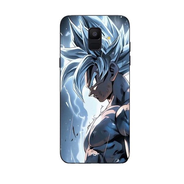 Coque Maniacase för Samsung Galaxy A8 2018 Songoku ultra instinct svart