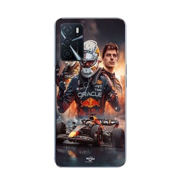 Coque Maniacase för Oppo A16s Max Verstappen F1 konst tapet