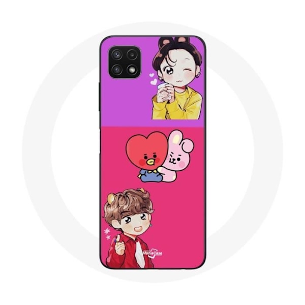 Coque för Samsung Galaxy A22 5G BTS Bangtan BT21 Tata V Chimmy Jimin