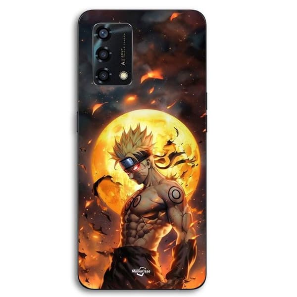Coque til Oppo A95 Mørk Naruto Måne 3D Maniacase Svart
