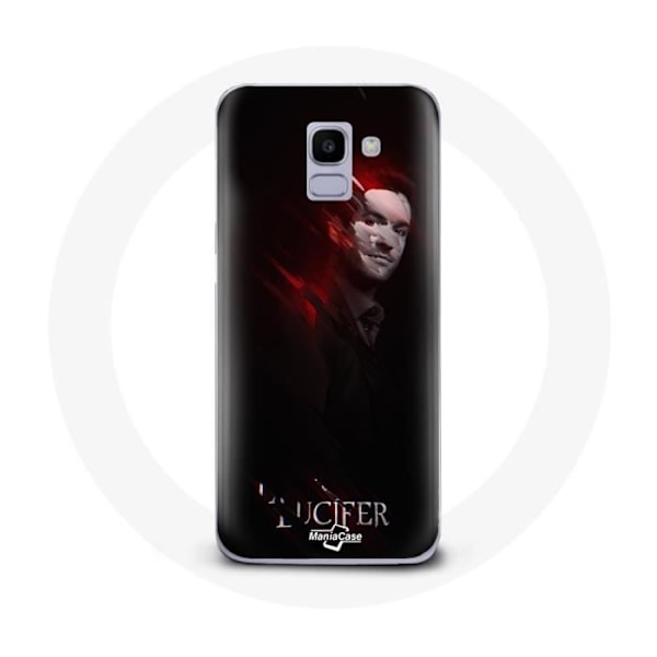 Coque för Samsung Galaxy A8 2018 Lucifer Serie svart bakgrund