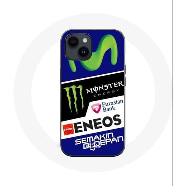 Coque - Monster Energy - Iphone 14 Plus - Blød - Sort - Yamaha Eneos