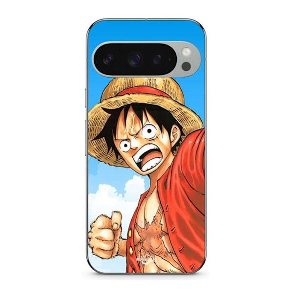 Coque - MANIACASE - Google Pixel 9 Pro - Silikon - Mjuk - Monkey D Luffy Svart