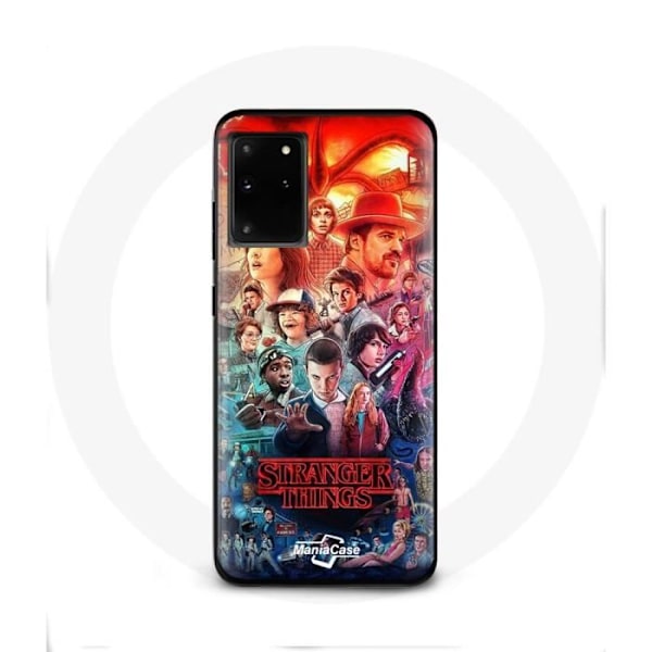 Coque för Samsung Galaxy S11 Plus Stranger Things Teaser Säsong 4 Affisch Karaktärer Konst