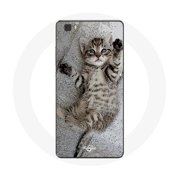 Cover til Huawei P8 Lite bengalsk kat sove