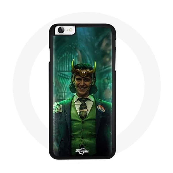 Cover til Iphone 4 - Maniacase - Loki Thor Ragnarok - Stiv - Sort - Karakter Serie Sæson 1
