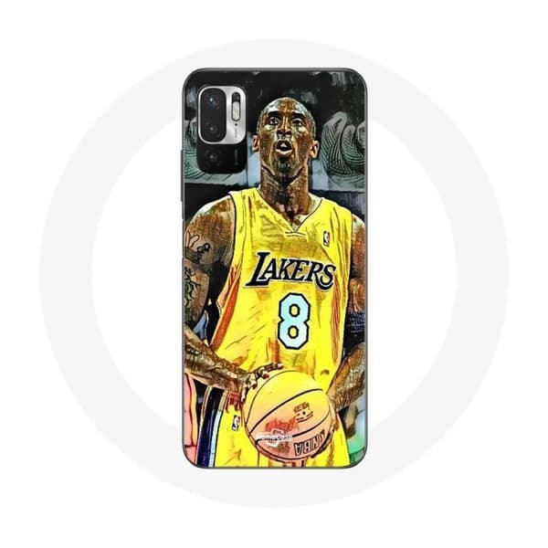 Cover - Xiaomi - Redmi Note 10 5G - Kobe Bryant Dunk - Blød - Sort Svart