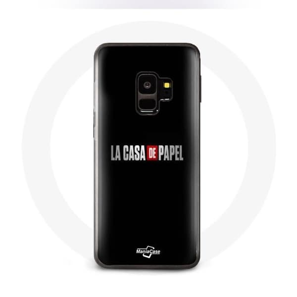 Coque - La casa de papel - Samsung Galaxy S9 - Blød - Sort - Beskyttelse Svart