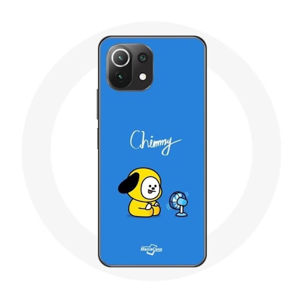 Coque för Xiaomi Mi 11 Lite Bangtan BTS BT21 Chimmy Jimin Blå Bakgrund