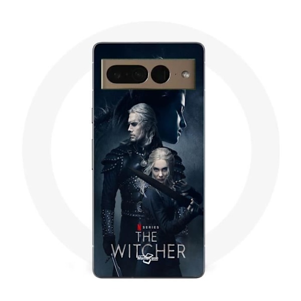 Coque Maniacase för Google Pixel 7 Pro the witcher geralt yennefer ciri svärd