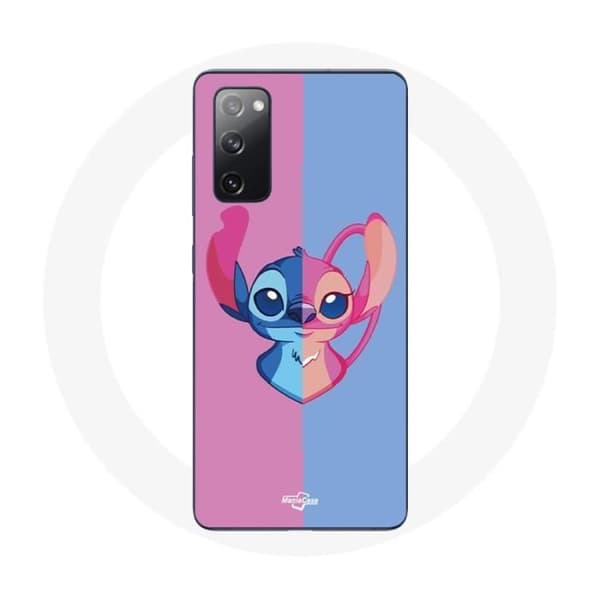 Cover til Samsung Galaxy S20 FE Stitch og Angel blå rosa