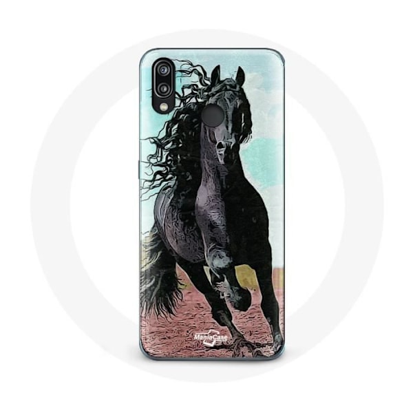 Coque för Huawei P20 Lite Svart Frisiskt Häst