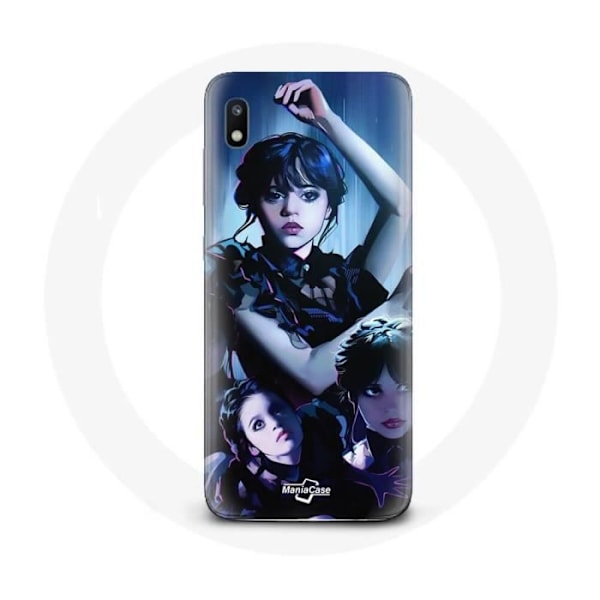 Coque - maniacase - Samsung Galaxy A10 - Svart - Onsdag Addams - Mjuk Svart