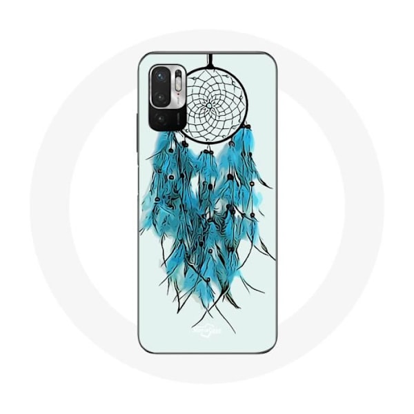 Coque för Xiaomi Poco M3 Pro Drömfångare Blå Vit Bakgrund