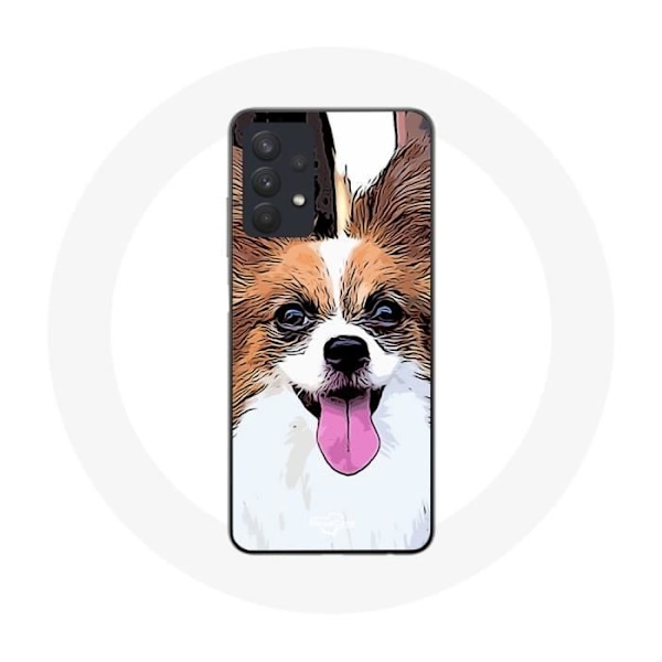Skydd för Samsung Galaxy A32 5G Kontinental dvärgpudel Valp Vit och brun