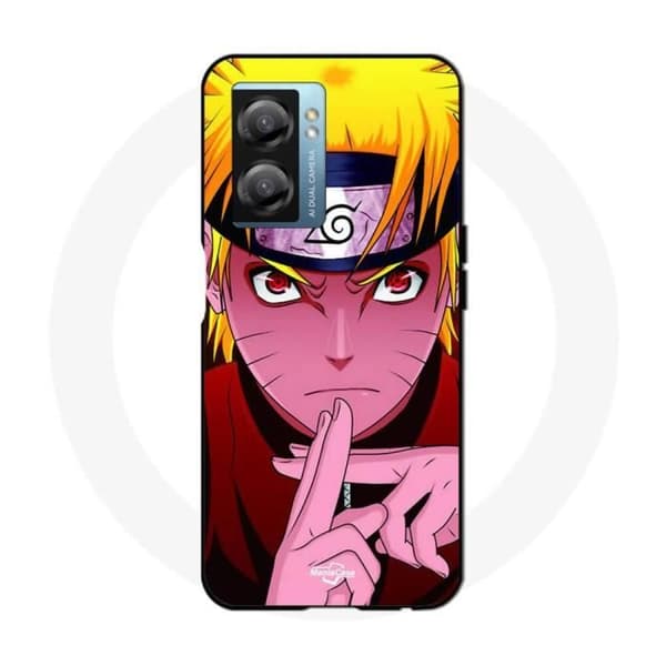 Coque - Maniacase - Realme V23 - Sort - Naruto - Blød svart