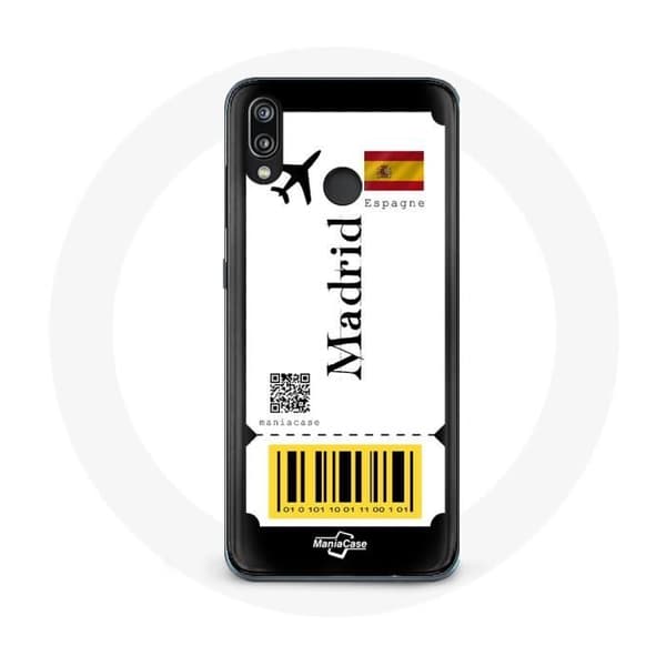 Cover til Huawei P20 Lite - Flybillet - Blød - Sort - Beskyttelse - Unisex
