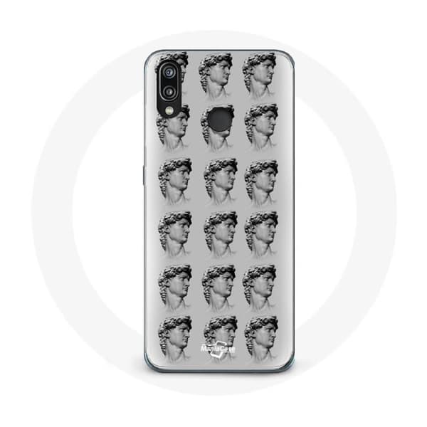 Coque - Huawei - P20 Lite - Blød - Statue - Beskyttelse Grå