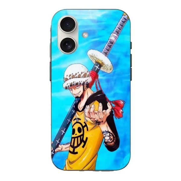 Coque - One Piece - Iphone 16 Plus - Anime - Mjuk - Blå