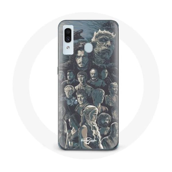 Coque - Game of Thrones - Samsung Galaxy A30 - Blød - Karakterplakat - Grå Grå