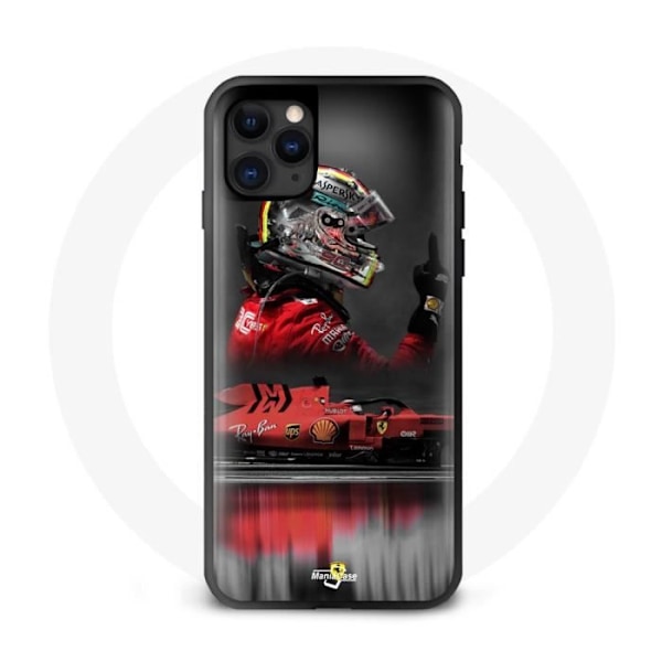 Coque - Maniacase - iPhone 13 - Formel 1 Röd - Skydd - Mjuk Svart