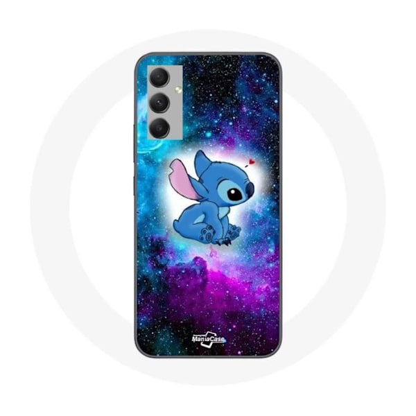 Coque - Maniacase - Galaxy A34 5G - Stitch Ohana - Mjuk - Färgglad Färgad