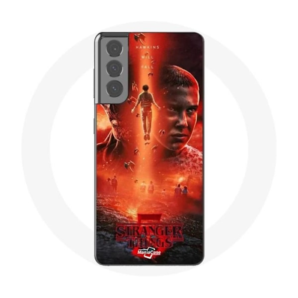 Coque - Maniacase - Samsung Galaxy S21 - Mjuk - Svart - Stranger Things Säsong 5