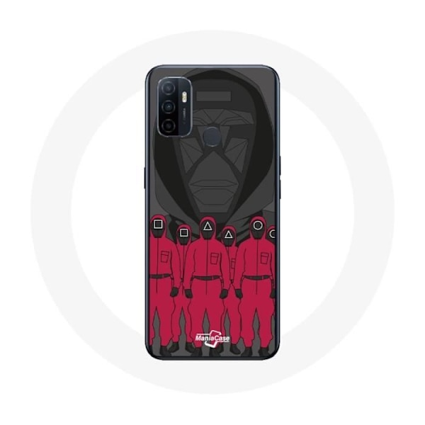 Coque Oppo A53 Squid Game Affisch masker karaktärer