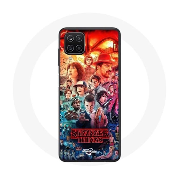 Coque för Samsung Galaxy A12 Stranger Things Teaser Säsong 4 Affisch Karaktärer Konst