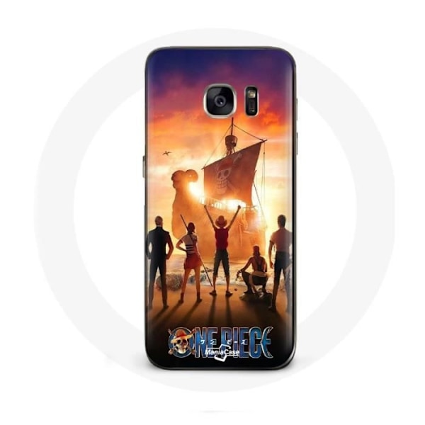 Coque - Maniacase - Samsung Galaxy S6 Edge - Mjuk - Svart - One Piece Poster Equipages Konst Säsong 1 svart